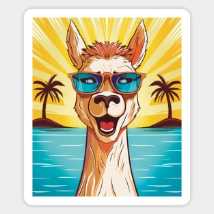 Summer Lama Magnet